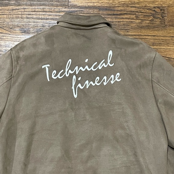 Zara Brown Varsity Jacket with White Accents - Picture 4 of 4